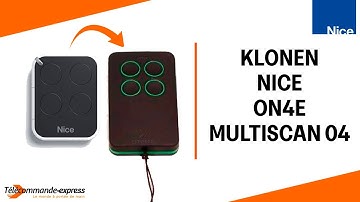 How to Copy a NICE ON4E Remote to a MULTI SCAN 04 Cloning Remote