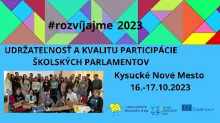Udržateľnosť a kvalitu participácie školských parlamentov - workshop Kysucké Nové Mesto