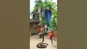 Lord Shiva with Giant Cobras – Epic VFX Creation #youtubeshorts #trendingshorts #lordshiva #snake