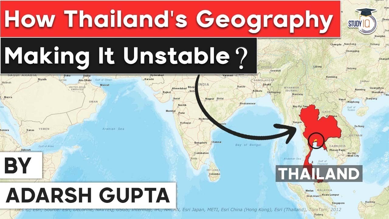 Geography of Thailand and its role in uneven development, poverty \u0026 concentration of power | UPSC