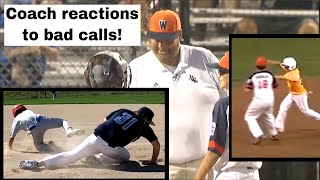 Obstruction gone wrong - 3 Coach reactions to horrible umpire calls in youth baseball games