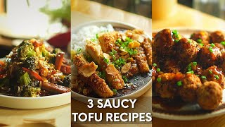 3 Saucy and Savory Tofu Recipes | Vegan and Vegetarian Tofu Recipes