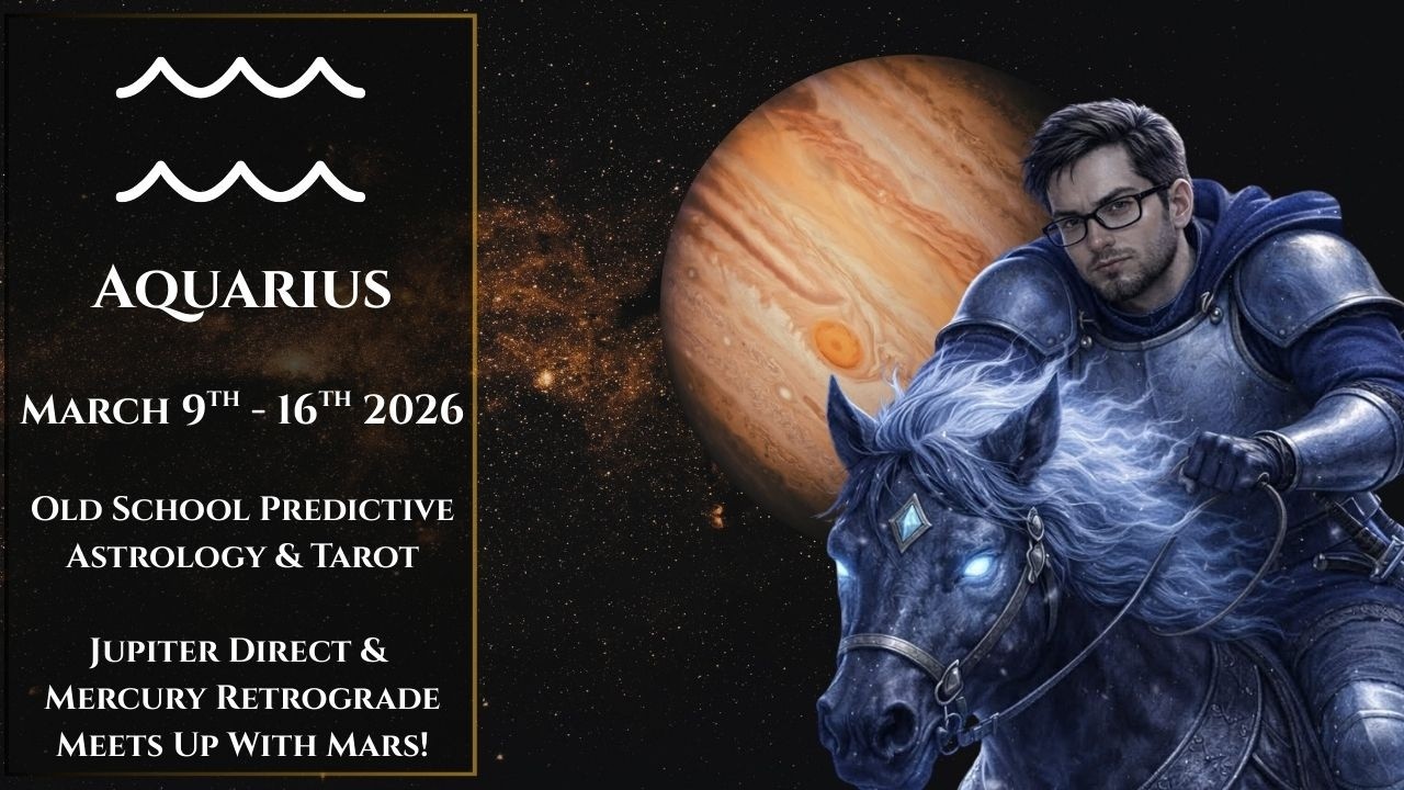 Водолей, 9-16 марта 2026 года. Астрологический прогноз на неделю по старинке с использованием Тар...