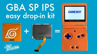 2023 Game Boy Advance SP laminated IPS drop-in screen tutorial and review HISPEEDIDO