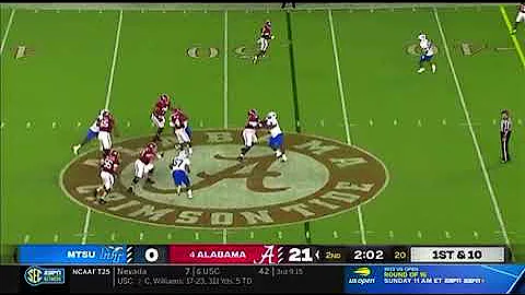 Jalen Milroe Launches A 47-Yard Bomb To Isiah Bond For a Touchdown | Alabama Vs MTSU