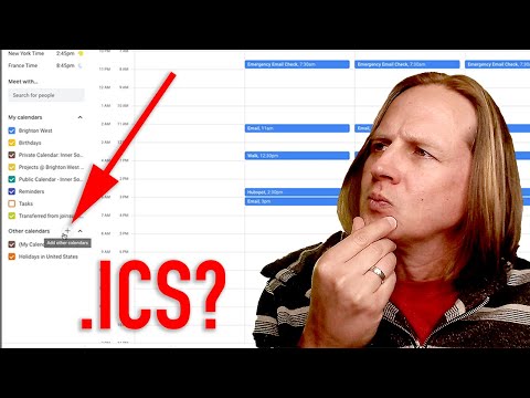 Add ICS file to Google Calendar