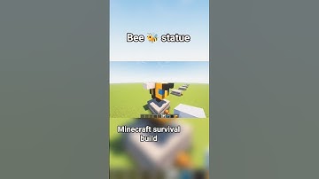 Bee 🐝 statue 🗿 build Minecraft #minecraft #minecraftmehousekesebanai
