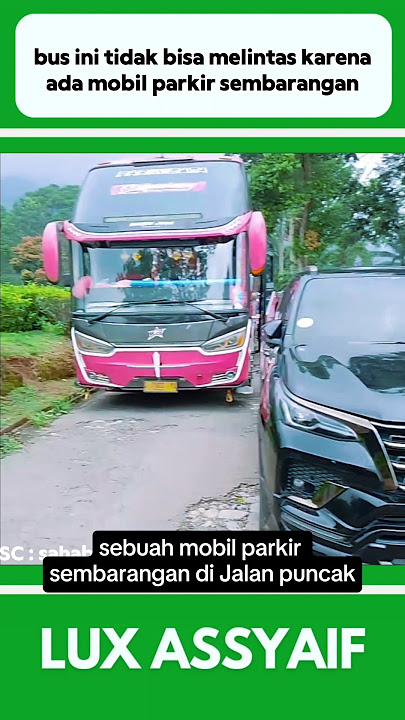 BUS INI TIDAK BISA MELINTAS KARENA ADA MOBIL PARKIR SEMBARANGAN #shorts