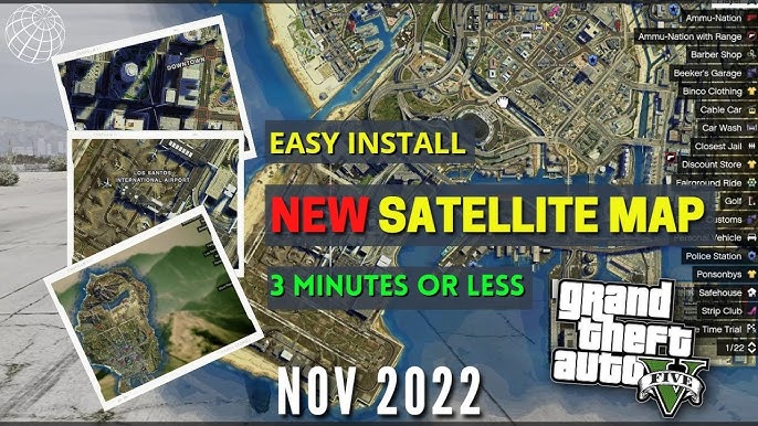 How To Install: Realistic Street Location/Address Atlas Map for GTA V 