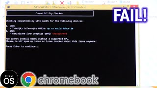 macOS on Chromebook Fail! 