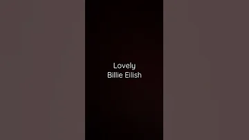 Lovely Billie Eilish 