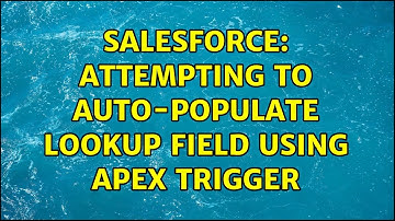 Salesforce: Attempting to Auto-populate Lookup Field using Apex Trigger