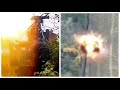 Russian troops target Ukrainian vehicles using Kornet anti-tank missiles