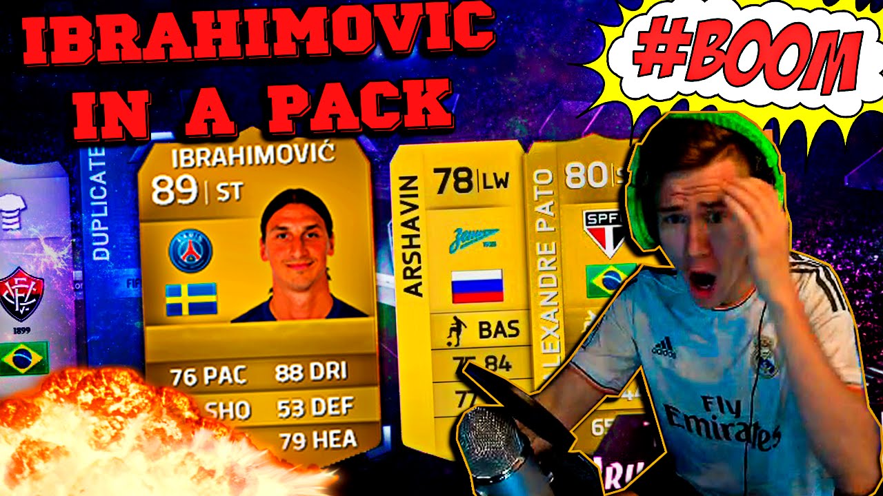 IBRAHIMOVIC IN A PACK | CRAZY REACTION | FIFA 14 PS4