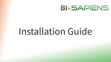 Installation Guide: Sapiens.BI Video Tutorial