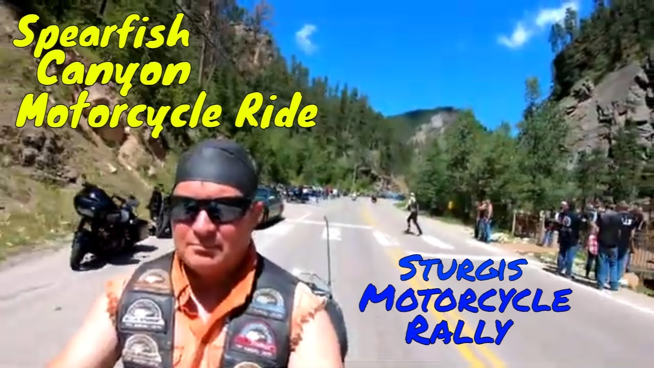 Spearfish Canyon to Deadwood Motorcycle Ride during Sturgis Motorcycle ...
