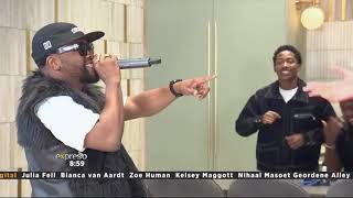 Imizwa performance at @expressoshow with Tom London and De Rose