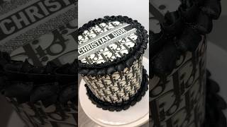 DESIGNER FASHION CAKE Tutorial 🤍 by Cake Your Way #dior #designercake #shorts