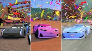 Cars 3: Driven to Win Jackson Storm, Rich Mixon, Cam Spinner Battle Race