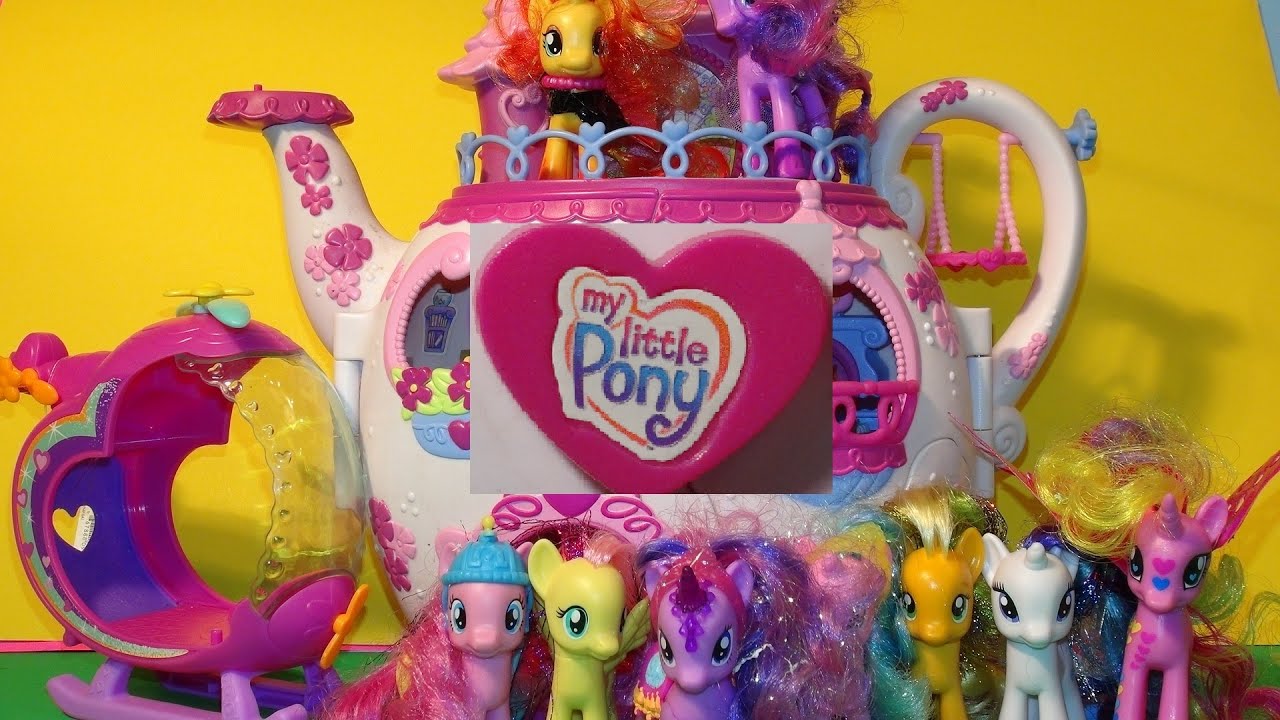 Keel ongezond Shinkan My Little Pony New Playset, The Ponyville Teapot Palace Playset Collectible  - YouTube