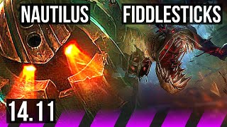 NAUTILUS & Kalista vs FIDDLESTICKS & Smolder (SUP) | 2500+ games, 2/2/19 | KR Grandmaster | 14.11