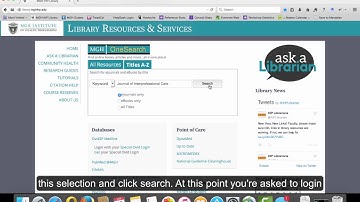 Finding e-Books and e-Journals with the A to Z List