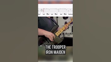 Thumbnail of Iron Maiden - The Trooper    #bass #tabs #music #fyp #viral #fender #jazz #rock #metal #thetrooper