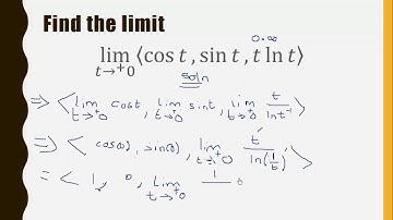 How to  find the limit of a vector valued function