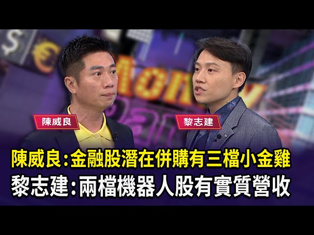 【財經週日趴】陳威良：金融股潛在併購有三檔小金雞  黎志建：兩檔機器人股有實質營收 2024.09.01 (2)