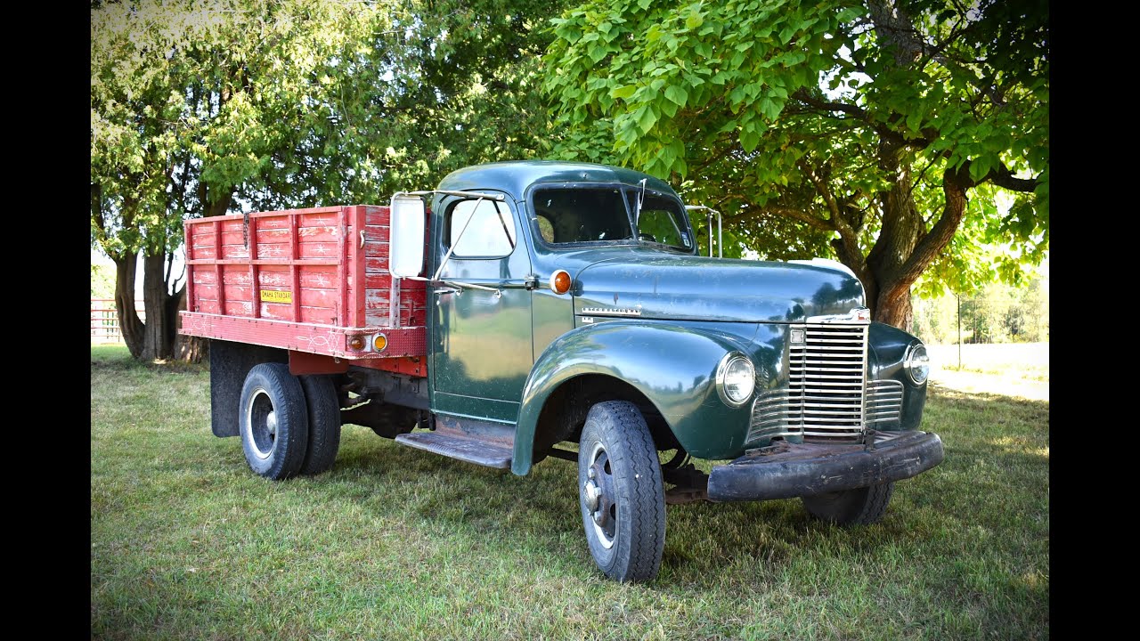 Kb5 1949 International KB5 Omaha Dump Bed Truck - YouTube