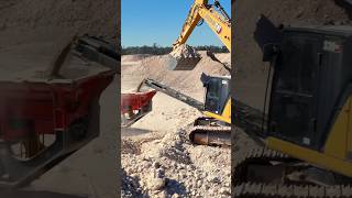 Famous Quarry Work - Crusher loading - Watch the full video! #excavator #bulldozer #loader #tractor Profile