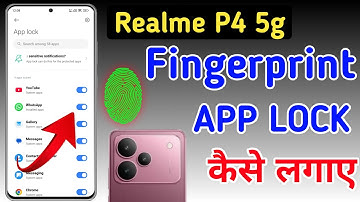 Realme p4 5g me fingerprint app lock /Realme p4 me app lock kaise kare / Realme p4 apps lock setting