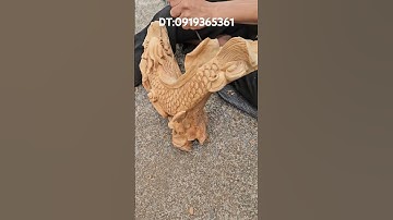 Đục tác phẩm cá chép hóa rồng gỗ ngọc am đỏ hà giang thơm ngát #golualinhpro