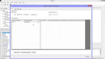 Video 7 Parametric Analysis in VapCyc