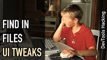 DevTools hacking: Improving the "find in files" UI