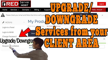 How to upgrade/downgrade order for any service from client area?
