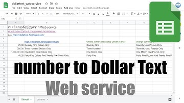 แปลงตัวเลขให้เป็นข้อความจำนวนเงินภาษาอังกฤษใน Google Sheets ด้วย Web Service