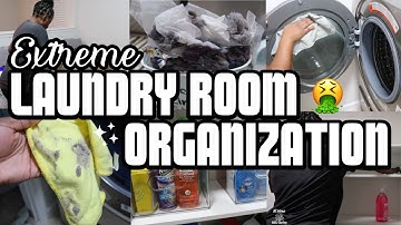 *NEW*   LAUNDRY ROOM DEEP CLEAN & ORGANIZATION || SMALL LAUNDRY ROOM MAKEOVER @AtHomeWithSherley
