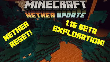 Minecraft Bedrock-Nether Reset and 1.16 Beta Exploration!!!