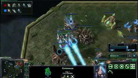 Beating the proxy pylon at your base as protoss.