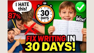 Why 87% of Kids HATE Writing (And How to Fix It in 30 Days) #handwriting #improvehandwriting