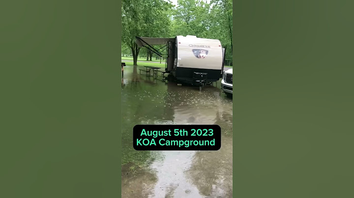 KOA campsite flooded after storm. August - Monticello Indians