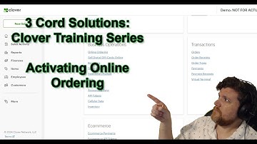 How to activate Clover Online Ordering