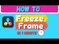 Davinci Resolve 18 - How to Freeze Frame ( Tutorial ) | Mr QueenSon