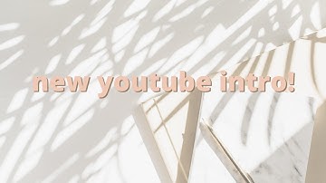 Finally, my new official youtube intro!