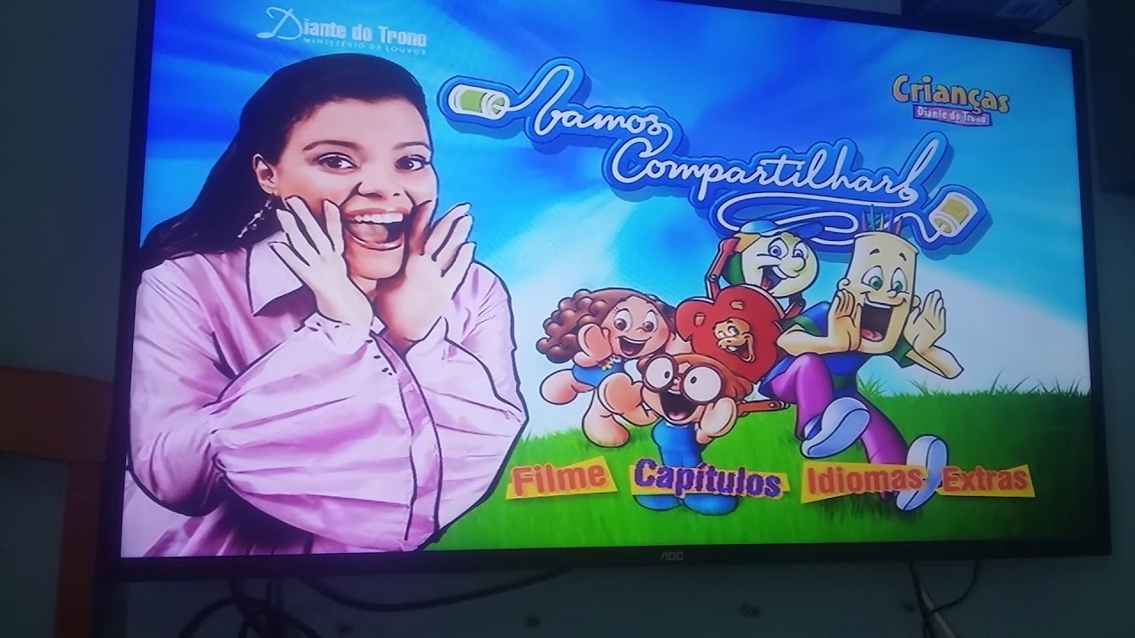 MENU DVD Crianças Diante do Trono Vamos Compartilhar