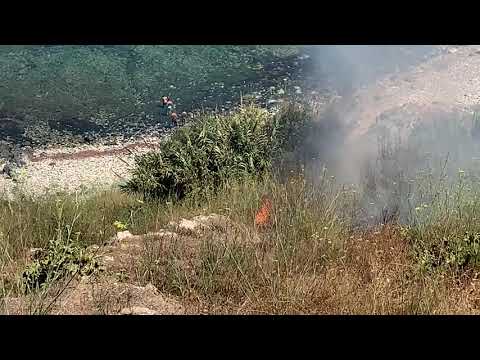 Un nuevo incendio en los acantilados del Sarchal
