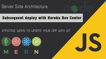 How do I deploy an existing app to Heroku Dev Center? |MERN Stack| Server side Architecture | JSUniv