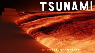 Tsunami Speed Test Blender Fluidsim Cycles #b3d