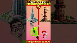 Burj Khalifa Qutub Minar | Kaun Hai Height Ka King Burj Khalifa vs Qutub Minar Result Dekhkar Hairan